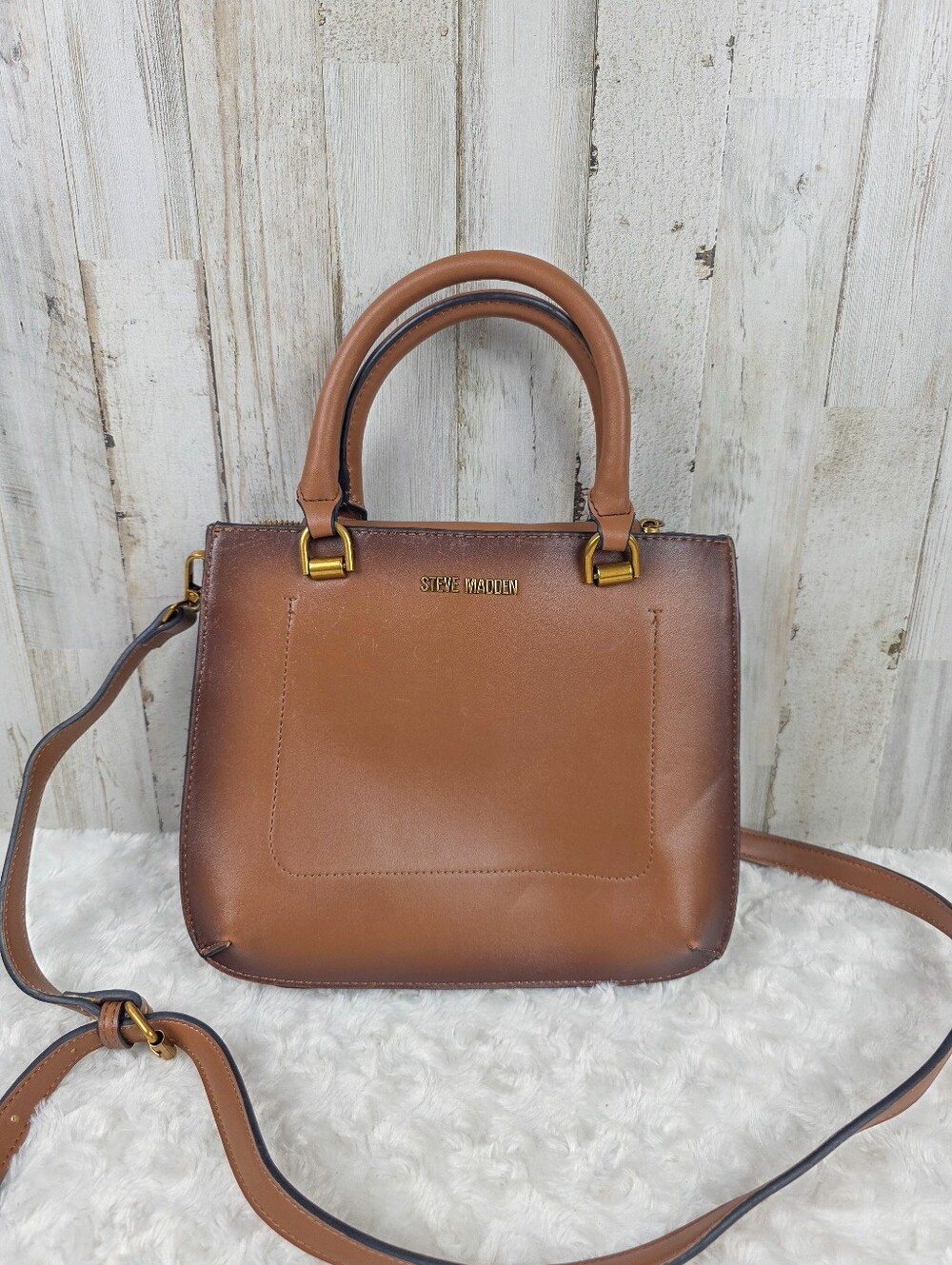 Steve Madden Brown Satchel Handbag